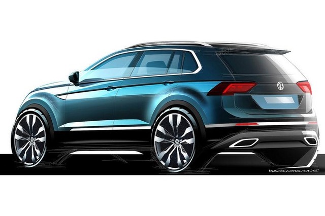 Volkswagen Tiguan thế hệ mới và những hứa hẹn mới mẻ hinh anh dau tien cua volkswagen tiguan the he moi Volkswagen Tiguan thế hệ mới và những hứa hẹn mới mẻ