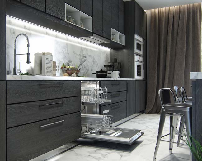 thiet ke nha dep 06 Mẫu thiết kế nhà đẹp với trần bê tông cá tính và độc đáo
