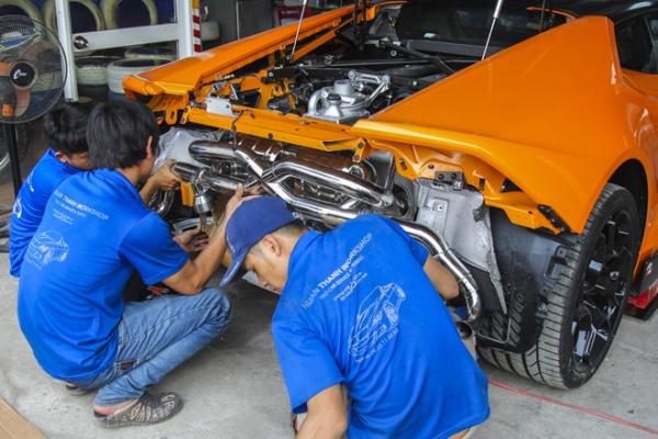 6 1 Lamborghini Huracan bản độ tại Đà Nẵng với trang bị gần 500 triệu đồng