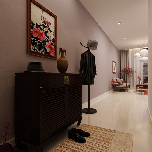 file.364410 Phòng cách thiết kế Á Đông hòa quyện cùng nội thất căn hộ 110 m2