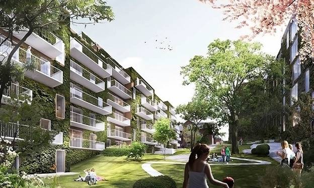 151016baoxaydung image001 Cùng nhìn qua dự án tòa nhà dân cư “xanh mát” giữa trung tâm thành phố