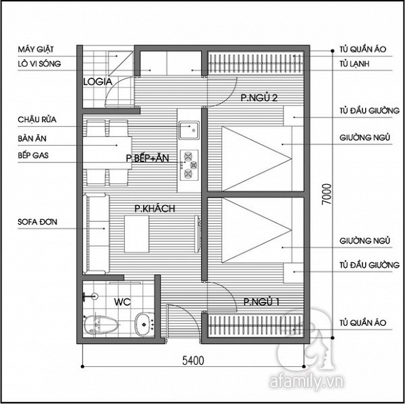 tu van cai tao cho can ho nho nhung can nhieu phong jpg1 Gợi ý thiết kế và cải tạo cho căn hộ nhỏ nhưng cần nhiều phòng