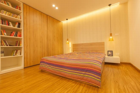 trang tri noi that 9 ngoisao.vn Thiết kế trang trí nội thất gọn gàng của căn hộ 95 m2 với hai phòng ngủ