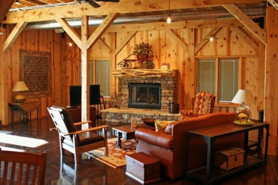 cozy and inviting barn living rooms 14 554x368 Ngắm nhìn ngất ngây với bộ sưu tập thiết kế phòng khách