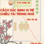 Vị trí chiêu tài tốt nhất ở góc 45 độ đối diện cửa chính.