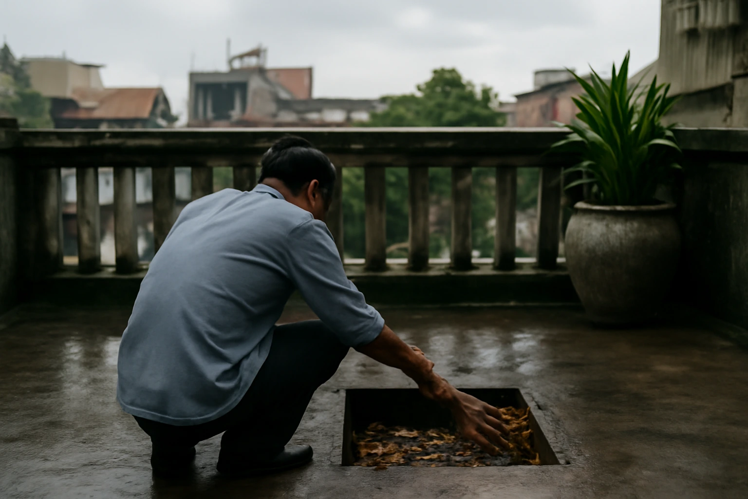 Rà lại nhà sau mỗi mùa mưa — đi theo thứ tự nào